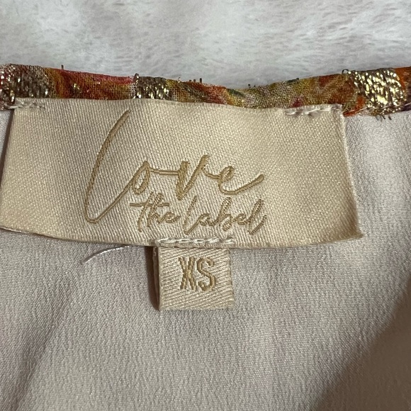 Anthropologie’s Love the Label Floral Peasant Blouse Gold/Orange Hues Size XS - Picture 13 of 13